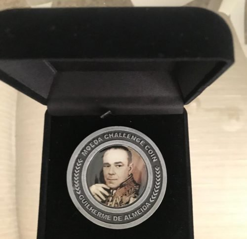 Challenge Coin Guilherme de Almeida- Poeta da Revolução de 32
